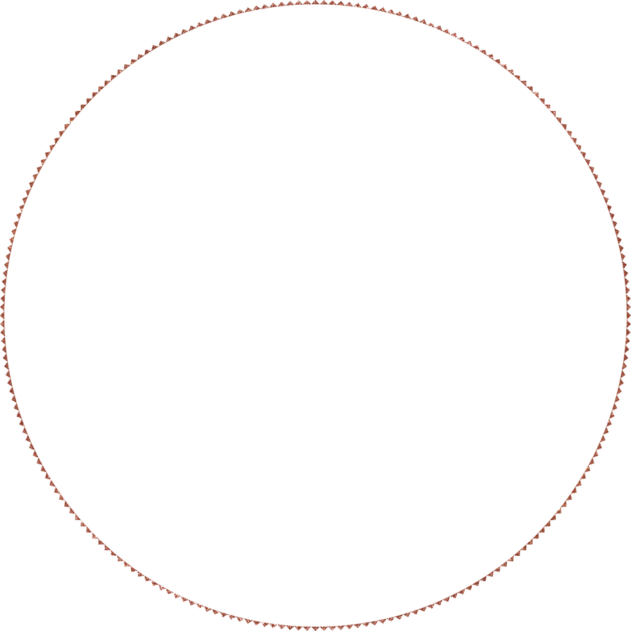 Circle Rose Golden Frame Little Triangles